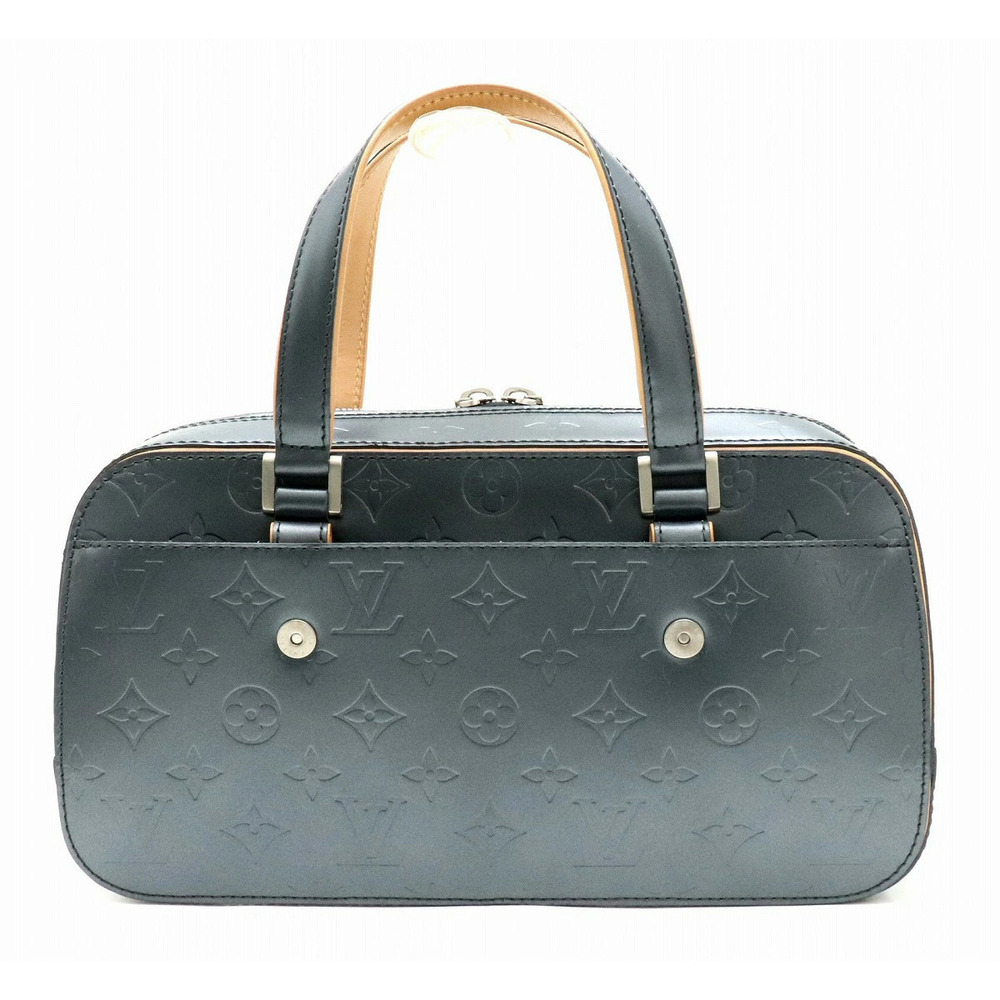 Louis Vuitton Monogram Matte Shelton Handbag Blue